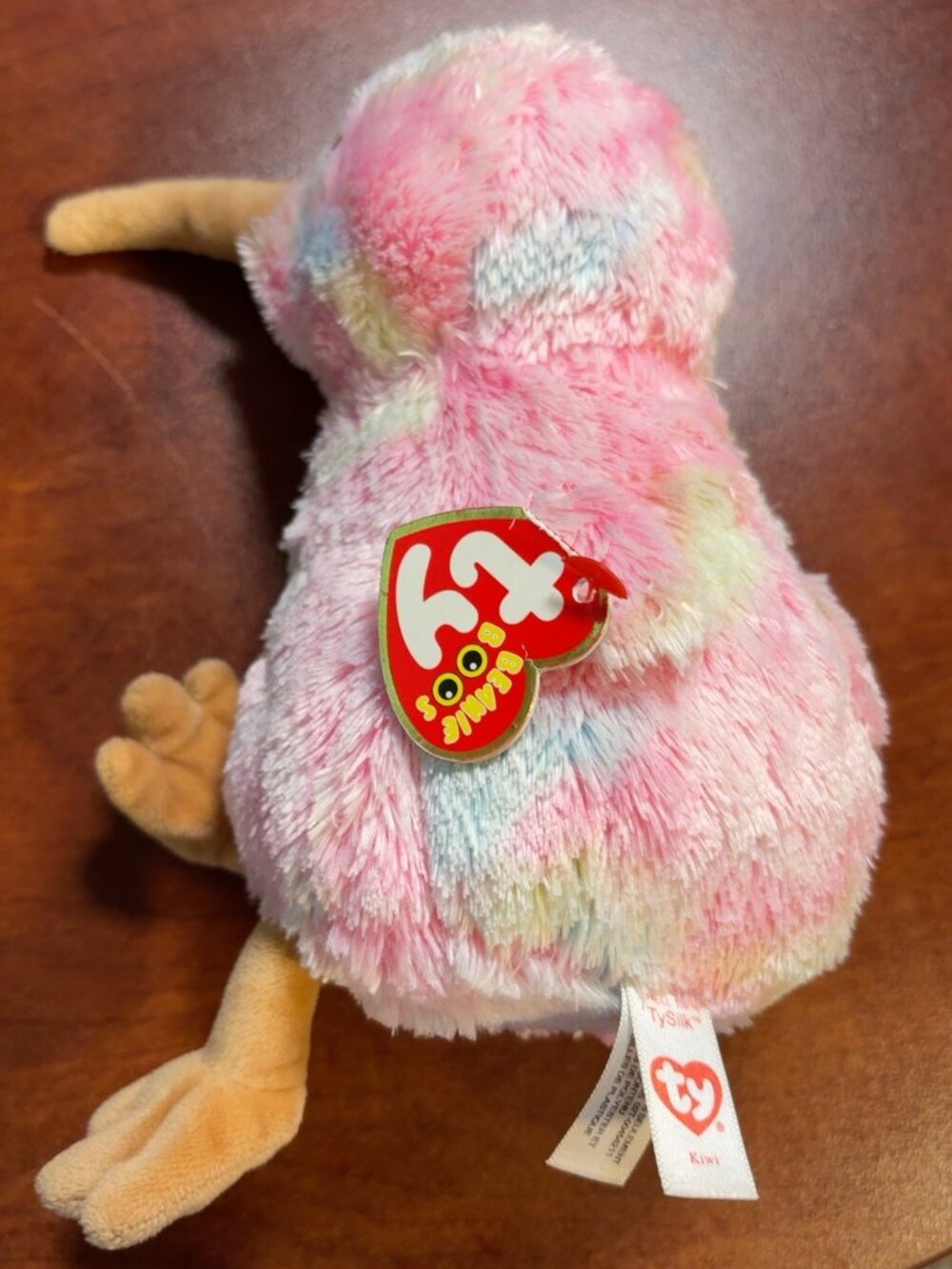 Ty Beanie Boos Kiwi Bird 6” Pastel Pink Plush Glitter Eyes With Tags 2018